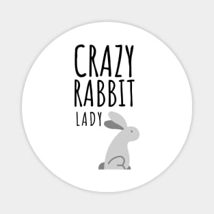 Crazy Rabbit Lady Magnet